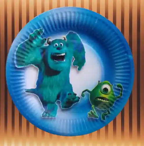 Monsters, Inc Plates 10 Pieces - شراء السعادة